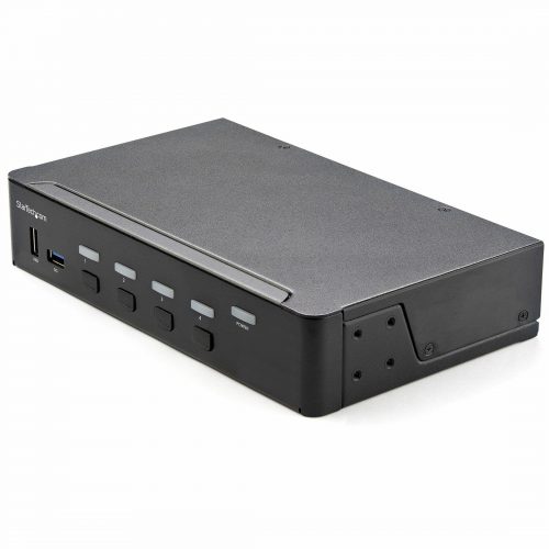 Startech .com 4 Port HDMI KVM Switch 4K 60Hz UHD HDR, HDMI 2.0 Single Monitor, 2 Port USB 3.0 Hub, 4x USB HID, Audio, Hotkey Switching, TAA -… SV431HU34K6