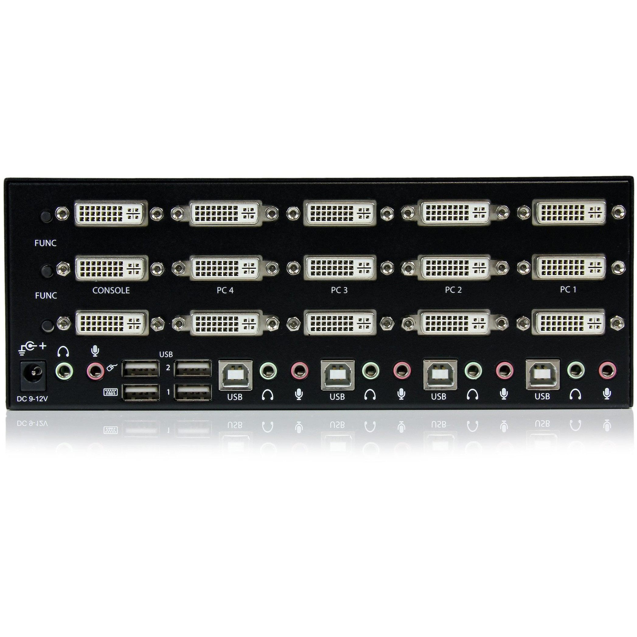 Startech .com 4 Port Triple Monitor DVI USB KVM Switch with Audio & USB 2.0 HubSwitch between four triple head computers, while sharing th… SV431TDVIUA