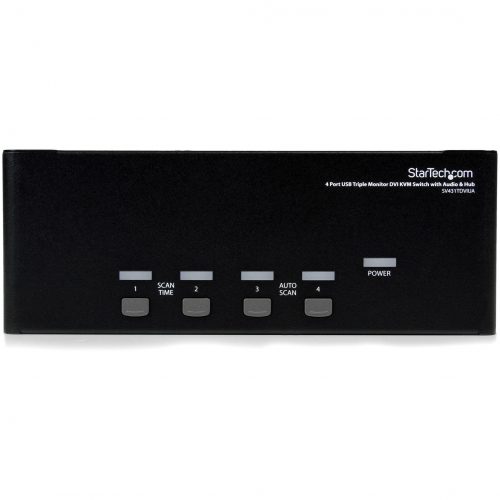 Startech .com 4 Port Triple Monitor DVI USB KVM Switch with Audio & USB 2.0 HubSwitch between four triple head computers, while sharing th… SV431TDVIUA