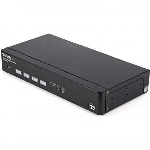 Startech .com 4 Port USB VGA KVM Switch with DDM Fast Switching Technology and CablesControl 4 VGA, USB-equipped PCs with a single periphe… SV431USBDDM