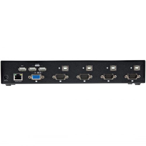 Startech .com 4 Port USB VGA KVM Switch with DDM Fast Switching Technology and CablesControl 4 VGA, USB-equipped PCs with a single periphe… SV431USBDDM