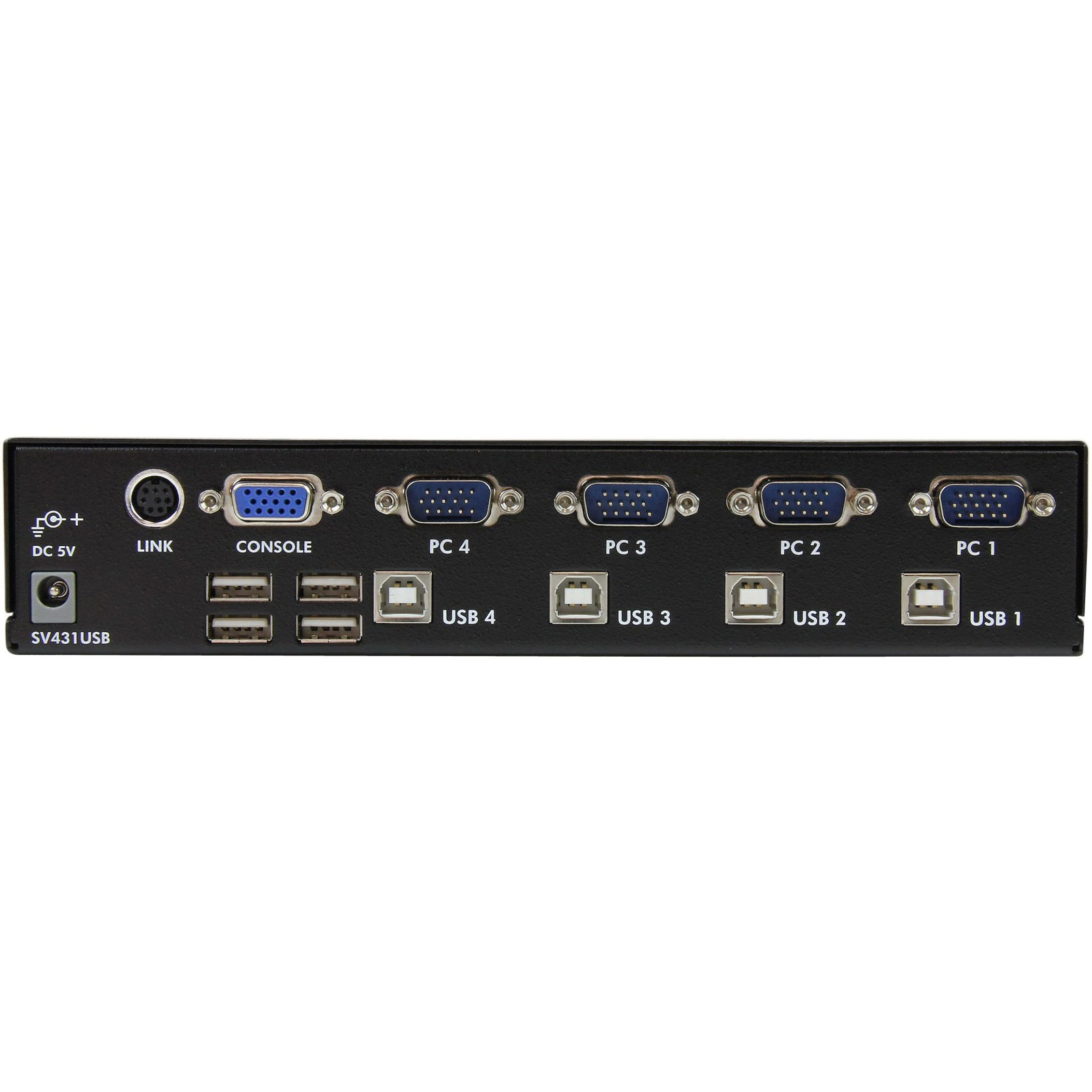 Startech .com .com StarView SV431USBKVM switchUSB4 ports1 local userUSB1UControl up to 4 PC or Mac computers from a… SV431USB