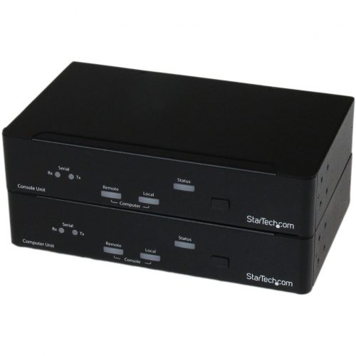 Startech .com USB DVI KVM Extender Over Fiber 2kmSerial/AudioExtend DVI-D (or HDMI) video, USB, audio, and Serial signals up to 2km (65… SV565FXDUSA
