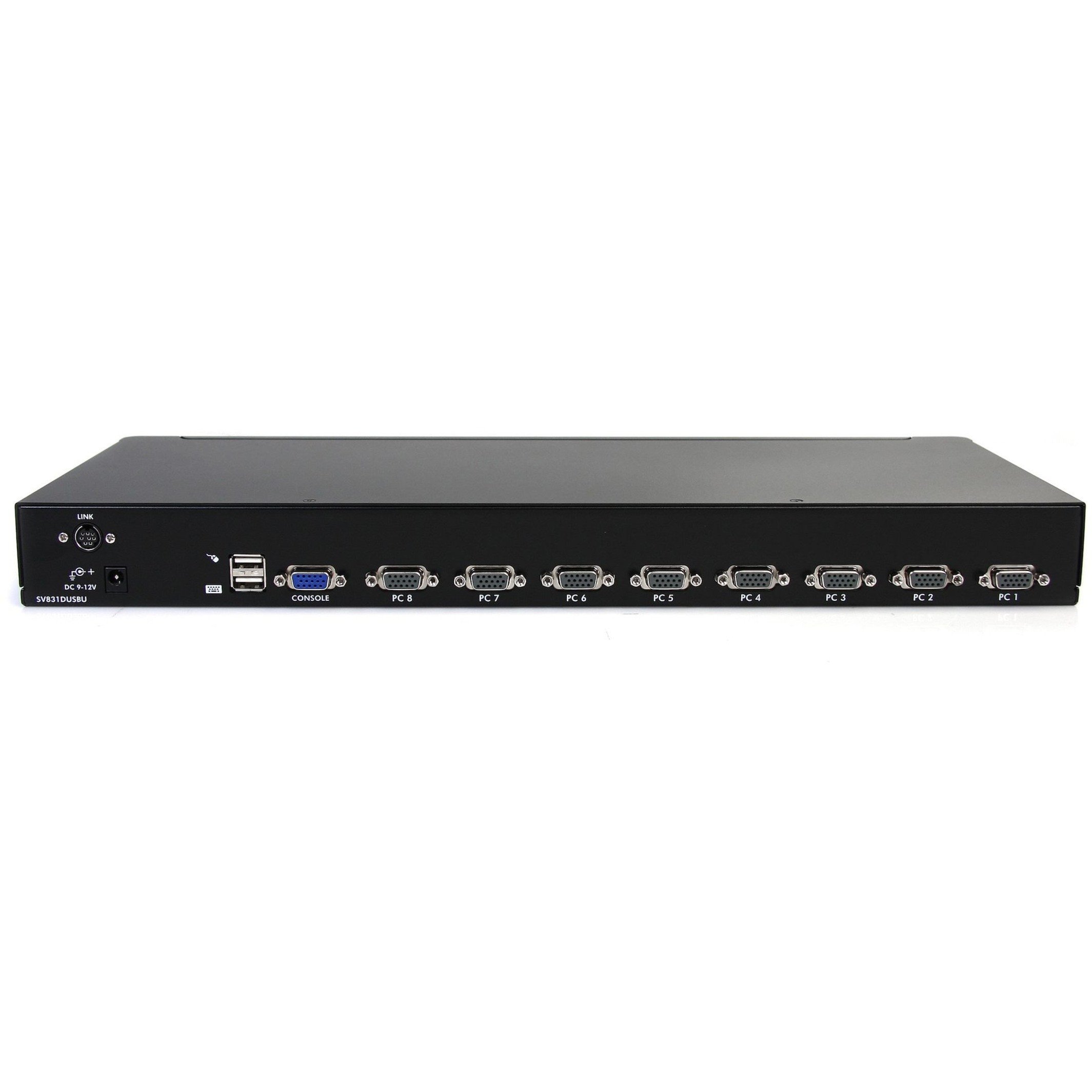 Startech .com 8 Port 1U Rackmount USB KVM Switch with OSDControl up to 8 VGA and USB computers from a single keyboard, mouse and monitor -… SV831DUSBU