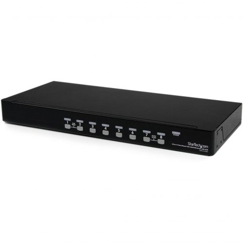 Startech .com 8 Port 1U Rackmount USB KVM Switch with OSDControl up to 8 VGA and USB computers from a single keyboard, mouse and monitor -… SV831DUSBU