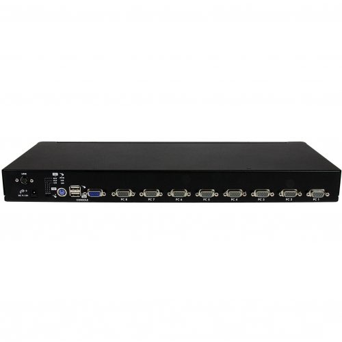 Startech .com 8 Port 1U Rackmount USB PS/2 KVM Switch with OSDControl up to 8 USB or PS/2-connected computers from one keyboard, mouse and m… SV831DUSB