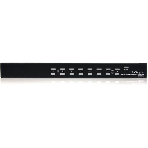 Startech .com 8 Port 1U Rackmount DVI USB KVM SwitchControl up to 8 USB computers with DVI or HDMI video, from one keyboard, mouse and monit… SV831DVIU