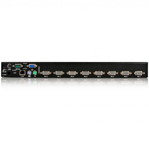 Startech .com 8 Port Rackmount USB PS/2 Digital IP KVM SwitchRemotely manage and control up to 8 PCs, servers or KVMs at the BIOS levelip… SV841HDIE