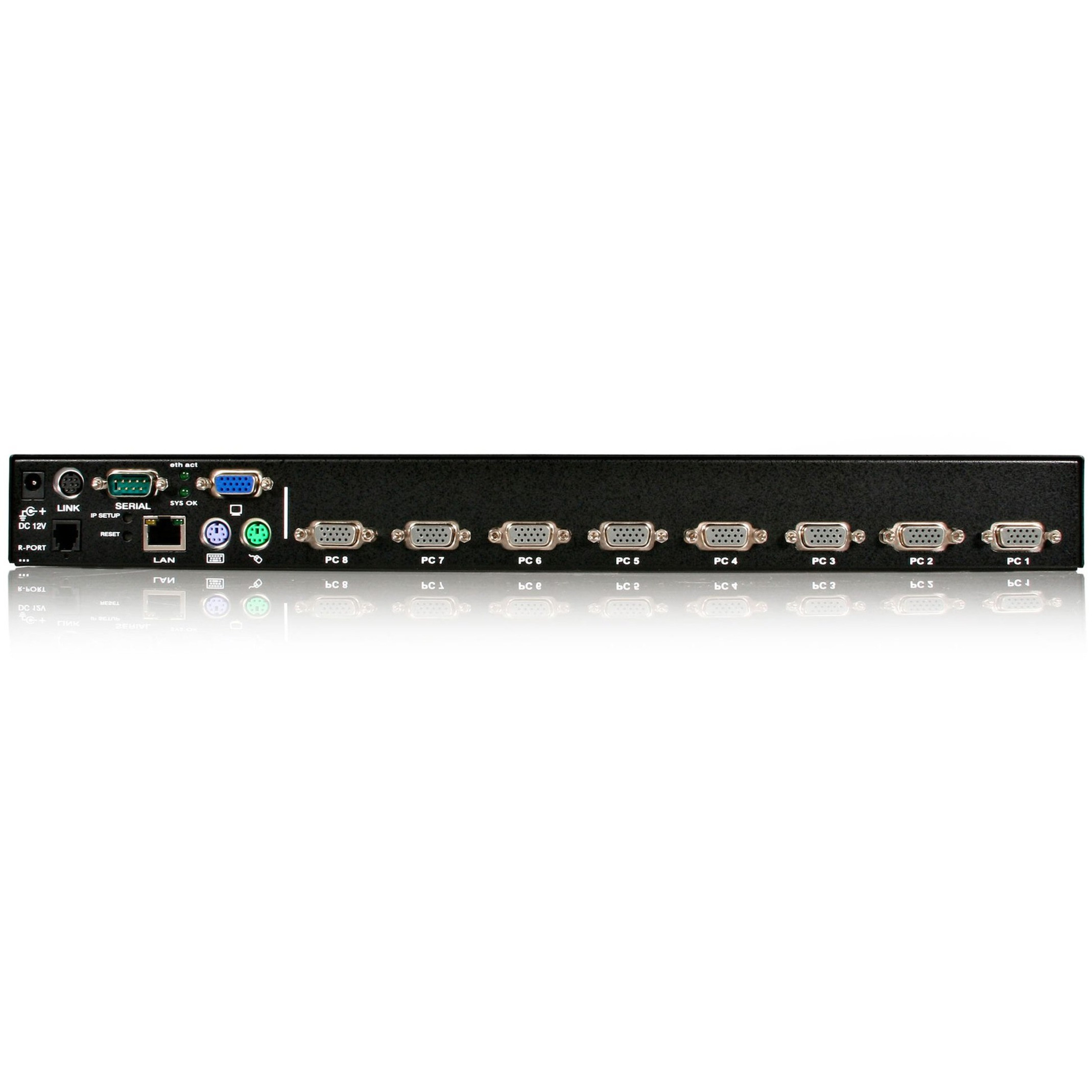 Startech .com 8 Port Rackmount USB PS/2 Digital IP KVM SwitchRemotely manage and control up to 8 PCs, servers or KVMs at the BIOS levelip… SV841HDIE