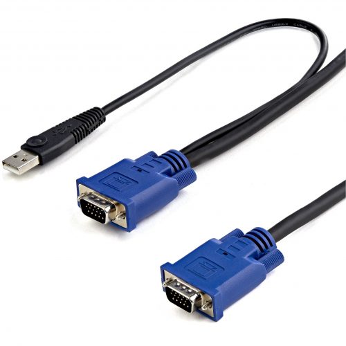 Startech .com .com 2-in-1Video / USB cable4 pin USB Type A, HD-15 (M)HD-15 (M)3.05 m10ft KVM CableUSB KVM CableKV… SVECONUS10