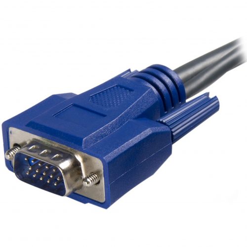 Startech .com 10 ft Ultra-Thin USB VGA 2-in-1 KVM CableType A Male USB SVUSBVGA10
