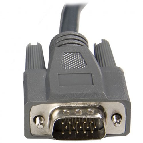 Startech .com 10 ft Ultra-Thin USB VGA 2-in-1 KVM CableType A Male USB SVUSBVGA10