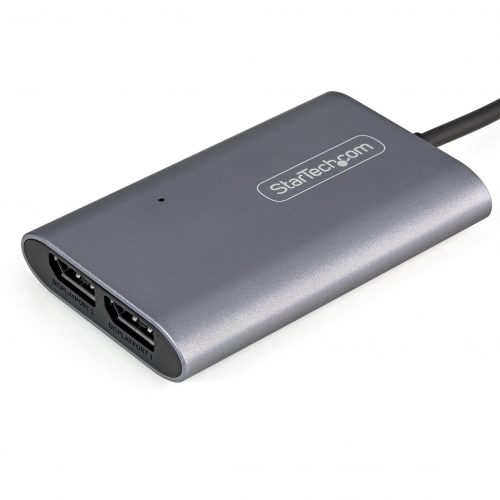Startech .com Thunderbolt 3 to Dual DisplayPort Adapter DP 1.4Dual 4K 60Hz or Single 8K/5K TB3 to DP Monitor Video AdapterMac/WindowsTh… TB32DP14