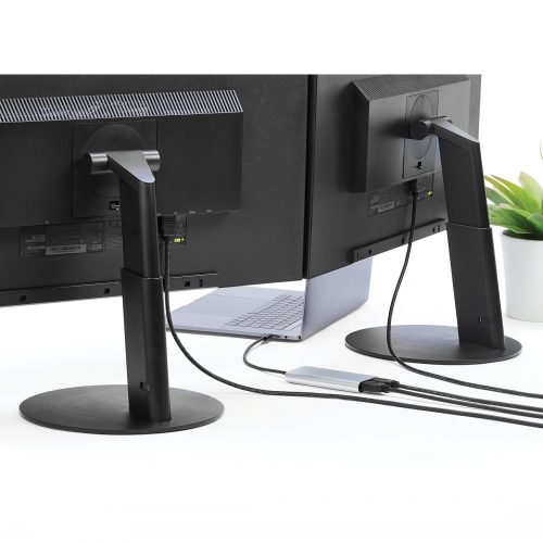 Startech .com Thunderbolt 3 to Dual HDMI 2.0 Adapter4K 60Hz Dual Monitor TB3 HDMI Video AdapterThunderbolt 3 Certified -Mac & Windows -… TB32HD24K60