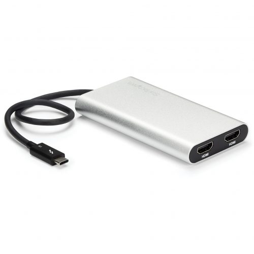 Startech .com Thunderbolt 3 to Dual HDMI AdapterThunderbolt to 2x HDMI Converter4K 30HzWindows only CompatibleHDMI/Thunderbolt 3 for… TB32HD2