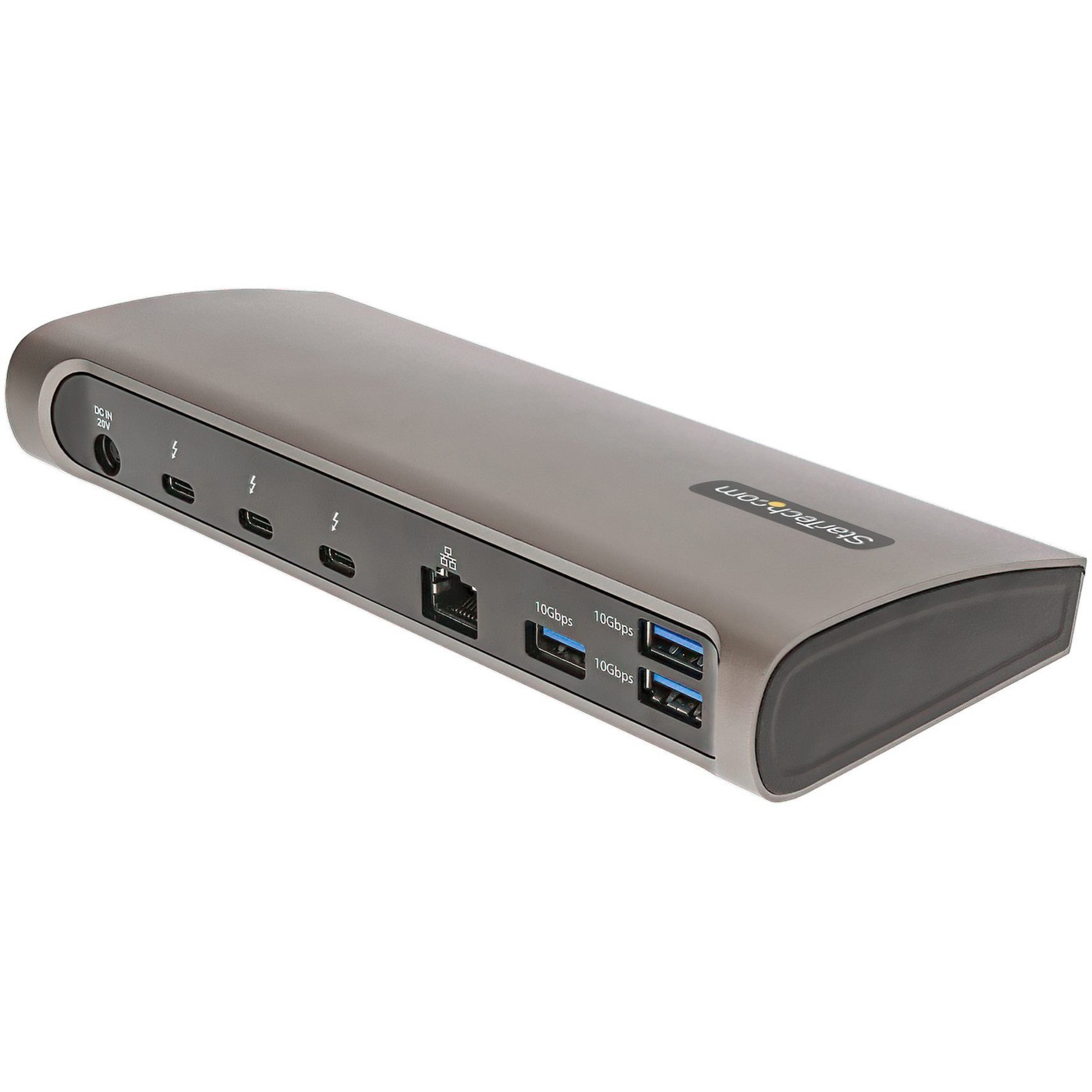 Startech .com Thunderbolt 4 Dock, 96W Power Delivery, Single 8K / Dual Monitor 4K 60Hz, 3x TB4/USB4 ports, 4x USB-A, SD, GbE, 0.8m cableCerti… TB4CDOCK