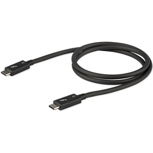 Startech .com 0.8m/2.7ft Thunderbolt 3 to Thunderbolt 3 Cable40GbpsCertified TB3USB C CompatibleActive100W PD (TBLT34MM80CM)… TBLT34MM80CM