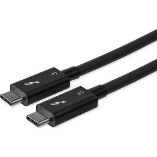 Startech .com 0.8m/2.7ft Thunderbolt 3 to Thunderbolt 3 Cable40GbpsCertified TB3USB C CompatibleActive100W PD (TBLT34MM80CM)… TBLT34MM80CM