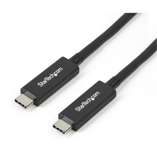 Startech .com .com 3 ft 1m Thunderbolt 3 Cable w/ 100W PD40GbpsDual 4K or Full 5KCertified Thunderbolt 3 USB-C CableTransf… TBLT3MM1MA