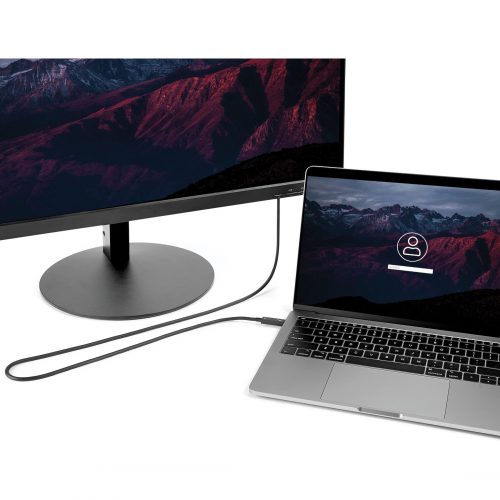 Startech .com .com 6 ft 2m Thunderbolt 3 Cable w/ 100W PD40GbpsDual 4K or Full 5KCertified Thunderbolt 3 USB-C CableTransf… TBLT3MM2MA
