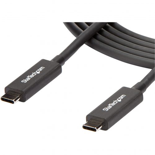 Startech .com .com 6 ft 2m Thunderbolt 3 Cable w/ 100W PD40GbpsDual 4K or Full 5KCertified Thunderbolt 3 USB-C CableTransf… TBLT3MM2MA