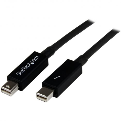 Startech .com 2m Thunderbolt CableM/MConnect your Thunderbolt devices2m Thunderbolt Cable6ft Thunderbolt 2 CableSupports both Th… TBOLTMM2M