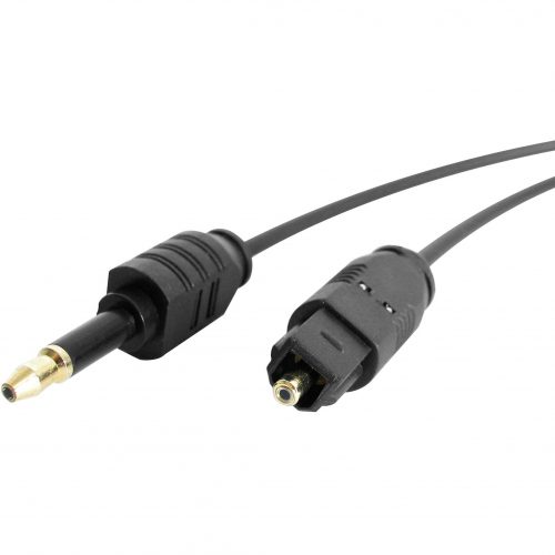 Startech .com .com 6ft Toslink to Mini Optical Digital SPDIF Audio CableToslink MaleMini-phone Male6ftBlack THINTOSMIN6
