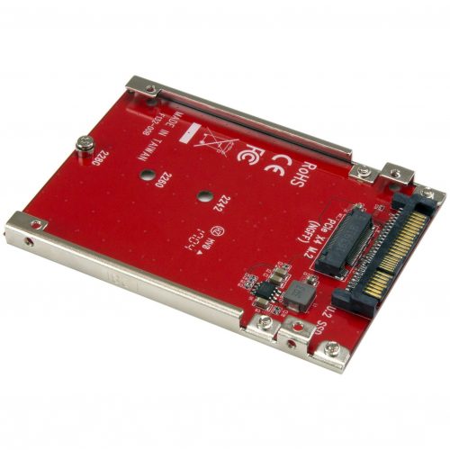 Startech .com M.2 to U.2 AdapterM.2 Drive to U.2 (SFF-8639) Host Adapter for M.2 PCIe NVMe SSDsM.2 Drive AdapterM.2 PCIe SSD Adapter -… U2M2E125