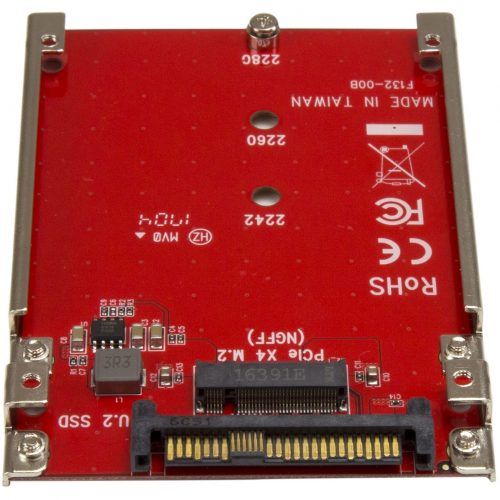 Startech .com M.2 to U.2 AdapterM.2 Drive to U.2 (SFF-8639) Host Adapter for M.2 PCIe NVMe SSDsM.2 Drive AdapterM.2 PCIe SSD Adapter -… U2M2E125