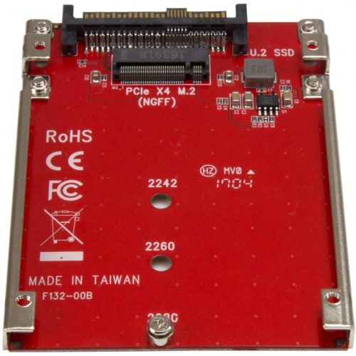 Startech .com M.2 to U.2 AdapterM.2 Drive to U.2 (SFF-8639) Host Adapter for M.2 PCIe NVMe SSDsM.2 Drive AdapterM.2 PCIe SSD Adapter -… U2M2E125