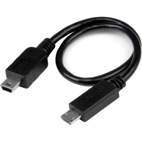 Startech .com 8in USB OTG CableMicro USB to Mini USBM/MUSB OTG Adapter8 inchConnect your USB On-the-Go capable tablet or phone… UMUSBOTG8IN