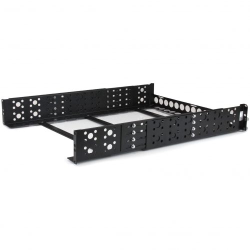 Startech .com 2U Fixed 19″ Adjustable Depth Universal Server Rack RailsMount 19″ servers or networking hardware in any standard rack with t… UNIRAILS2U