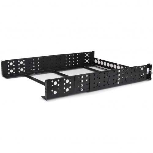 Startech .com 2U Fixed 19″ Adjustable Depth Universal Server Rack RailsMount 19″ servers or networking hardware in any standard rack with t… UNIRAILS2U