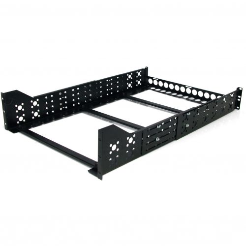 Startech .com 3U Fixed 19″ Adjustable Depth Universal Server Rack RailsMount 19″ servers or networking hardware in any standard rack with t… UNIRAILS3U