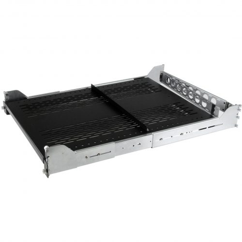 Startech .com 2U Vented Sliding Rack Shelf w/ Cable Management Arm & Adjustable Mounting Depth50lbs / 22.7kgAdd a vented, sliding shel… UNISLDSHF192