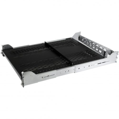 Startech .com 2U Vented Sliding Rack Shelf w/ Cable Management Arm & Adjustable Mounting Depth125lbs / 56.7kgAdd a vented, sliding she… UNISLDSHF19M