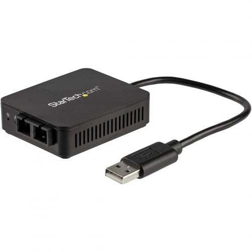 Startech .com USB to Fiber Optic Converter100MbpsUSB 2.0 Network Adapter100Base-FX SC Duplex Multimode Fiber/MMF2KmCompact -… US100A20FXSC