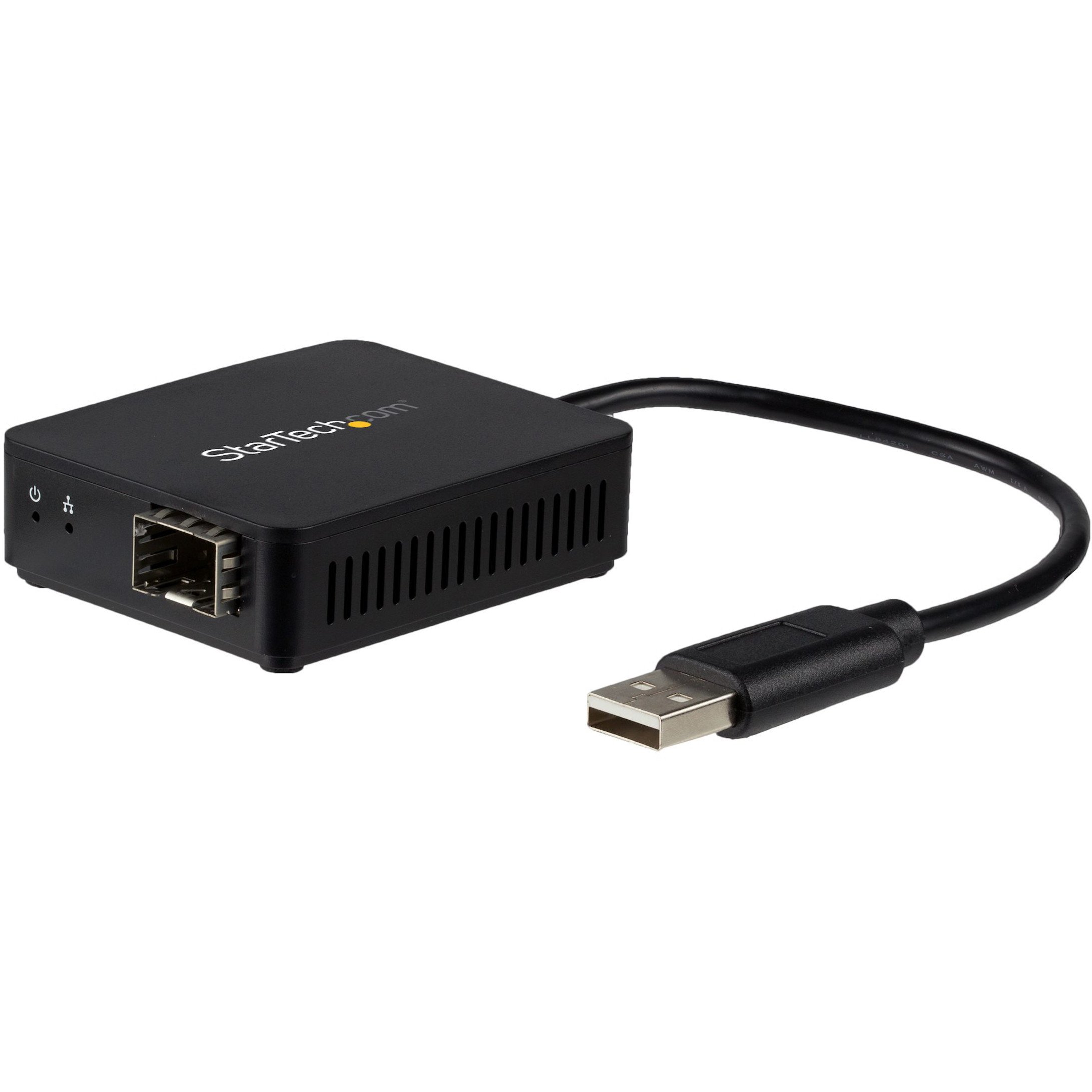 Startech .com USB to Fiber Optic ConverterOpen SFPUSB 2.0 100Mbps Ethernet Network AdapterWindows & LinuxSFP AdapterConnect to… US100A20SFP