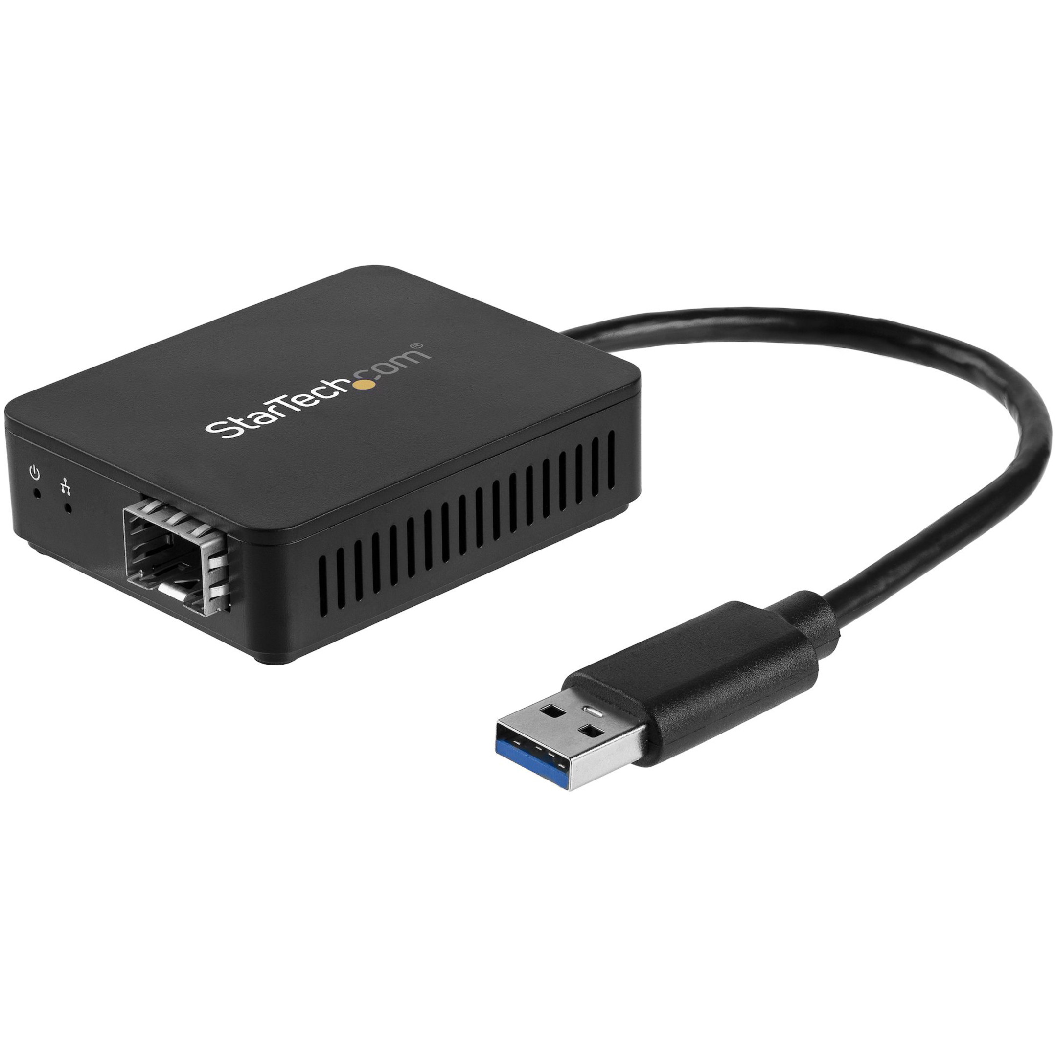Startech .com USB 3.0 to Fiber Optic ConverterUSB to Open SFP AdapterGigabit Network Adapter Multi Mode(MMF)/Single Mode Fiber(SMF)US… US1GA30SFP
