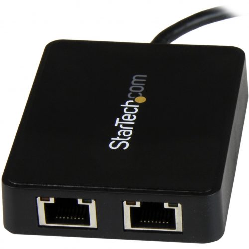 Startech .com USB C to Dual Gigabit Ethernet Adapter with USB 3.0 (Type-A) PortUSB Type-C Gigabit Network AdapterUse the USB-C port on… US1GC301AU2R