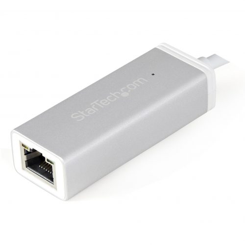 Startech .com USB-C to Gigabit Ethernet Adapter ? Aluminum ? Thunderbolt 3 Port Compatible ? USB Type C Network AdapterUse this sleek aluminu… US1GC30A