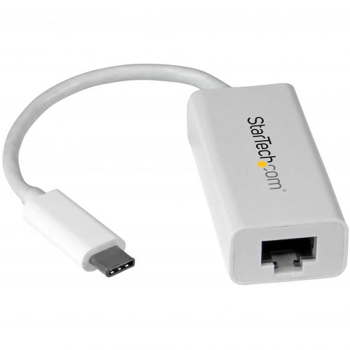 Startech .com USB-C to Gigabit Ethernet AdapterWhiteThunderbolt 3 Port CompatibleUSB Type C Network AdapterConnect to a Gigabit netw… US1GC30W