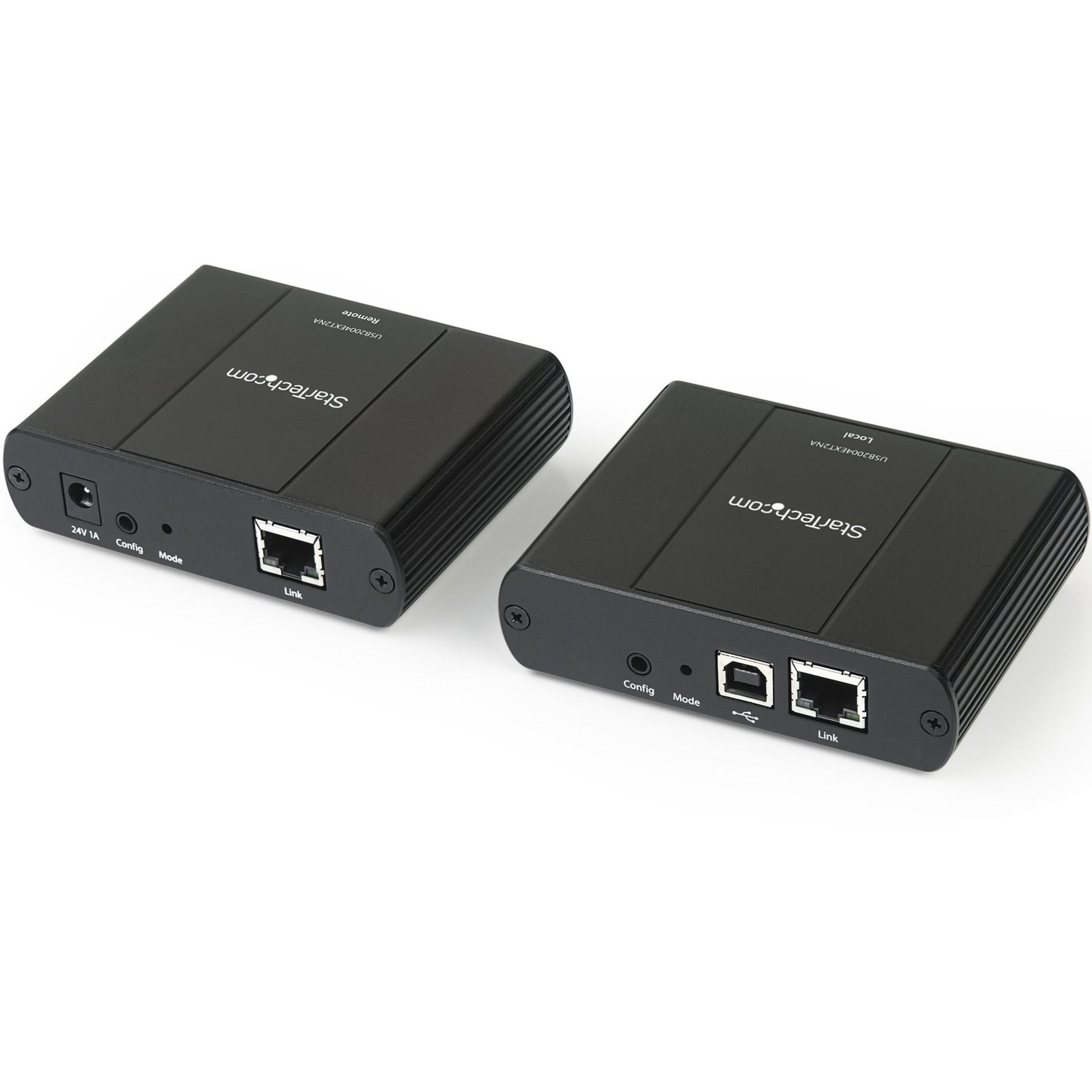 Startech .com 4 Port USB 2.0 Extender Hub over Cat5e or Cat6 Ethernet Cable330ft/100m Metal USB 2.0 Extender KitESD, Powered, 480mbps… USB2004EXT2NA