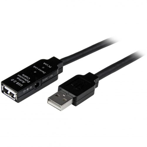 Startech .com 15m USB 2.0 Active Extension CableM/FExtend the distance between a computer and a USB 2.0 device by 15 metersusb 2.0… USB2AAEXT15M