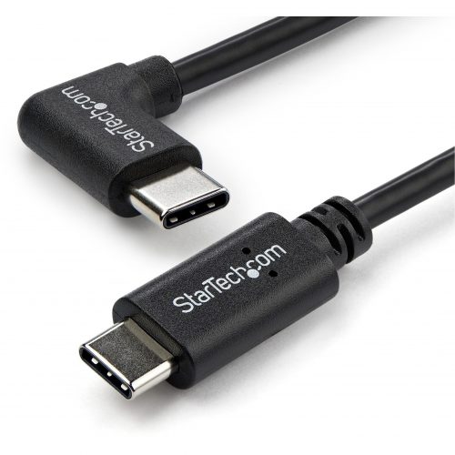 Startech .com 1m 3 ft Right Angle USB-C Cable M/MUSB 2.0USB Type C Cable90 degree USB-C CableUSB C to USB C CableUSB-C Charge Ca… USB2CC1MR