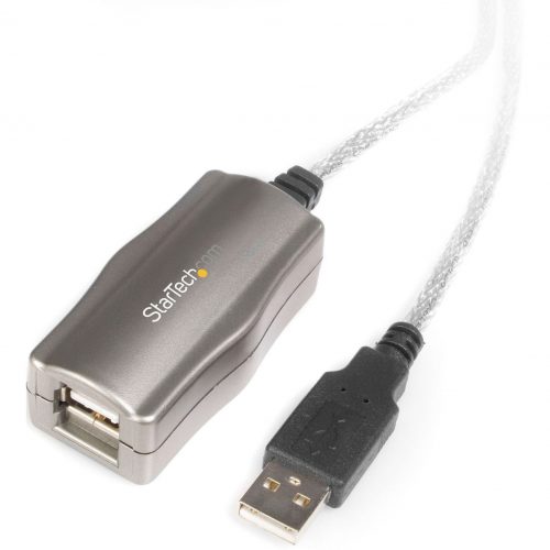 Startech .com 15 ft USB 2.0 Active Extension CableM/FReliably extend the distance of a USB 2.0 device an additional 15ftusb active… USB2FAAEXT15