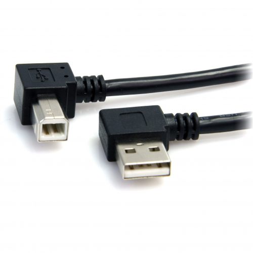 Startech .com 3 ft A Right Angle to B Right Angle USB CableM/MConnect USB 2.0 peripherals to your computer, for installation in narrow… USB2HAB2RA3