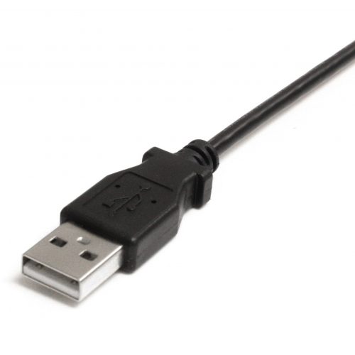 Startech .com 3 ft Mini USB CableA to Left Angle Mini BType A Male USBType B Male mini-USB3ftBlack USB2HABM3LA