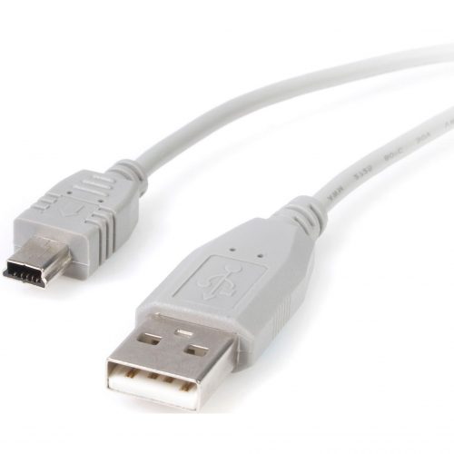 Startech .com .com Mini USB 2.0 cable4 pin USB Type A (M)5 pin mini-USB Type B (M)( USB / Hi-Speed USB )3 ftType A Male… USB2HABM3
