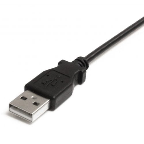 Startech .com 6 ft Mini USB CableA to Left Angle Mini BType A Male USBMini Type B Male USB6ftBlack USB2HABM6LA
